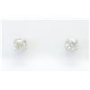 Image 5 : 0.90 ctw Diamond Stud Earrings - 14KT White Gold
