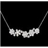 Image 2 : 3.55 ctw Diamond Necklace - 14KT White Gold