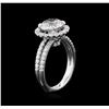 Image 3 : 3.80 ctw Diamond Ring - 18KT White Gold
