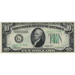 1934-A $10 Choice Circulated Federal Reserve Note