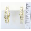 Image 2 : 1.40 ctw Diamond Earrings - 14KT Yellow Gold