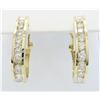 Image 4 : 1.40 ctw Diamond Earrings - 14KT Yellow Gold