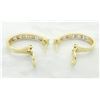 Image 6 : 1.40 ctw Diamond Earrings - 14KT Yellow Gold