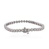 Image 2 : 14KT White Gold 4.05 ctw Diamond Tennis Bracelet