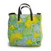 Image 1 : Prada Yellow and Green Floral Nylon Tote Bag