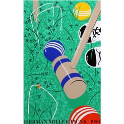 Stephen Frykholm, Herman Miller Summer Picnic (1999) - Croquet, Poster