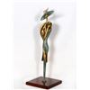 Image 2 : Giuliano Ottaviani, Woman in Tulip Dress with Hat, Bronze Sculpture