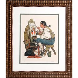 Norman Rockwell, Ye Pipe and Bowl, Lithograph