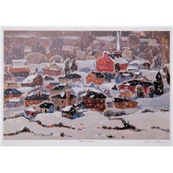 Tom Mathews, White Christmas, Lithograph