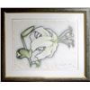 Image 1 : Lowell Blair Nesbitt, White Lily, Colored Pencil Drawing
