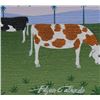 Image 2 : Edgar Calhado, Cows under a Tree, Acrylic Painting