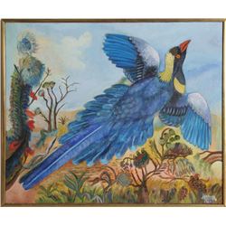 Jennie Novik, The Blue Bird, Oil Painting