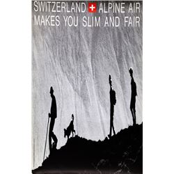 Philipp Giegel, Switzerland Alpine Air - Makes You Slim and Fair, Poster