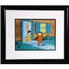 Image 1 : Jim Davis, Garfield and Odie Walking out of the House, Hand Painted Production Cel