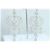Image 1 : Hand Made  Chandelier Earring 14K WHITE GOLD EARRING  41.43GRAM