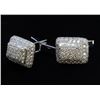 Image 1 : 18K/ 14K White Gold And Diamond Earring Round Shape Diamond-3.73ct Weight-11.14 Grams