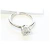 Image 1 : 14K WHITE GOLD DIAMOND RING:3.80 GRAMS/DIAMOND:0.50CT