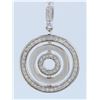 Image 1 : 14K WHITE GOLD PENDANT:8.4g/Diamond:1.03ct