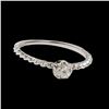 Image 1 : 0.18CT NATURAL DIAMOND 14K WHITE GOLD RING