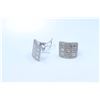 Image 3 : 18K White Gold And Diamond Earring Round Shape Diamond- 0.82ct Baguette Shape Diamond- 1.12ct Weight