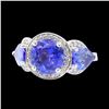 Image 1 : 5.6CT NATURAL TANZANITE 14K W/G RING