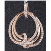Image 2 : 14k Rose Gold Diamond Pendant:5 Grams/Diamond:0.82ct/#R8006