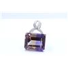 Image 2 : 14K WHITE GOLD AMETRINE PENDANT:8g/Diamond:0.34ct/Ametrine:48.02ct