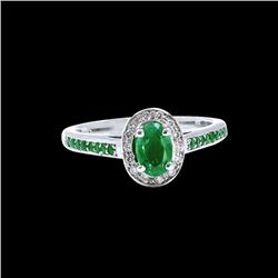 0.65CT NATURAL ALEXANDRITE 14K W/G RING