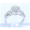 Image 1 : 18K WHITE GOLD DIAMOND RING:5.55 GRAMS/DIAMOND:1.36CT