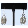 Image 1 : 14K 14K White Gold Mother of Earring:9.6g/Diamond:0.48ct/M.of Pearl:2ea