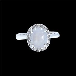 3.56CT NATURAL CEYLON STAR SAPPHIRE 18K W/G  RING