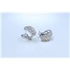 Image 3 : 18K White Gold And Diamond Earring Round Shape Diamond(invisible Setting)-2.45ct Weight-5.83 Grams