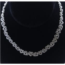 18K White Gold Necklace/Diamond- 5.46ct