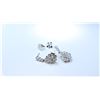 Image 3 : 18K White Gold And Diamond Earring Round Shape Diamond(invisible Setting)-2.71ct Weight-7.26 Grams