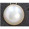 Image 2 : 14K Yellow Gold Pearl Pendant:2.16g/Pearl