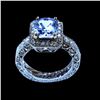 Image 1 : 3.18CT NATURAL CEYLON WHITE SAPPHIRE 14K W/G RING