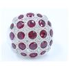 Image 1 : 14K  WHITE GOLD RUBY RING