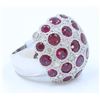 Image 2 : 14K  WHITE GOLD RUBY RING