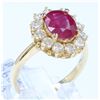 Image 3 : 14K YELLOW GOLD RUBY RING