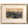 Image 1 : Kathe Kollwitz, Weberzug, Plate 4, Ein Weberstand (Weaver Revolt) Series, Etching