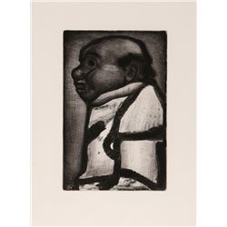 Georges Rouault, Bon Electeur from Le Reincarnations du Pere Ubu, Aquatint