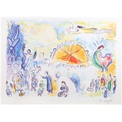 Marc Chagall, La Procession de Noel, Lithograph