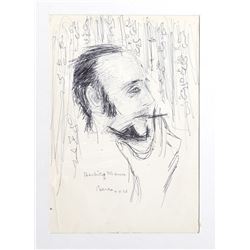 Dimitrie Berea, Herbie Mann (7), Ink Drawing