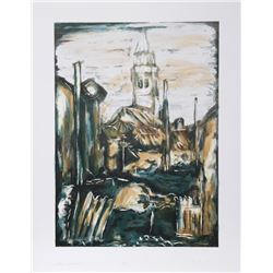 Bogdan Grom, Stone Church, Lithograph