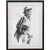 Image 1 : Moshe Gat, Father and Son, Lithograph