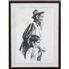 Image 1 : Moshe Gat, Father and Son, Lithograph