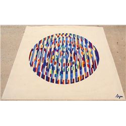 Yaacov Agam, Festival, Woven Rug Tapestry