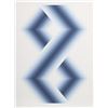 Image 1 : Babe Shapiro, Blue Hexagons, Silkscreen