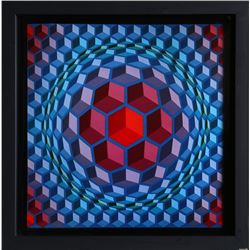Victor Vasarely, untitled 8 from Progressions, Print