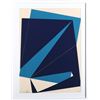Image 1 : Cris Cristofaro, Navy and Blue Rectangles, Silkscreen